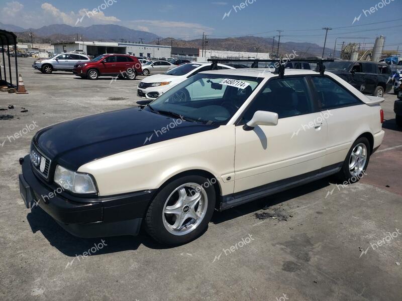 AUDI COUPE QUAT 1990 cream coupe gas WAUGE58B2LA017347 photo #1