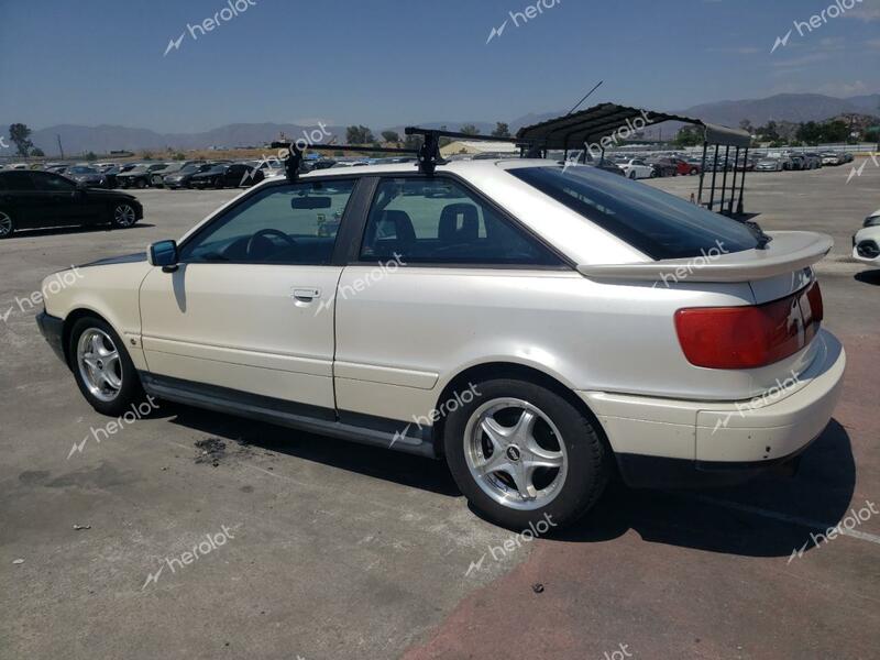 AUDI COUPE QUAT 1990 cream coupe gas WAUGE58B2LA017347 photo #3