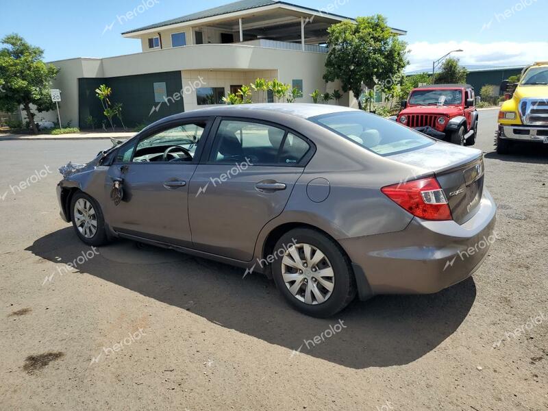 HONDA CIVIC LX 2012 brown  gas 2HGFB2F58CH520497 photo #3