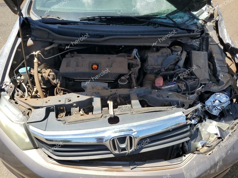 HONDA CIVIC LX 2012 brown  gas 2HGFB2F58CH520497 photo #4