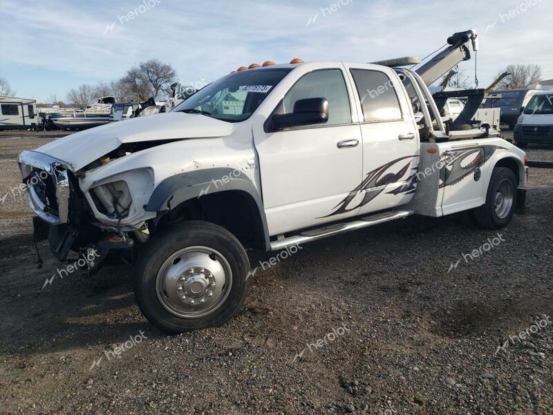 DODGE RAM 4500 S 2009 white crew cha diesel 3D6WC68L89G542016 photo #1