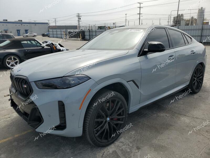 BMW X6 M60I 2024 gray  gas 5UX43EX05R9T22264 photo #1