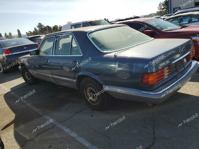 MERCEDES-BENZ 380 SE 1984 blue  gas WDBCA32A2EA087403 photo #3