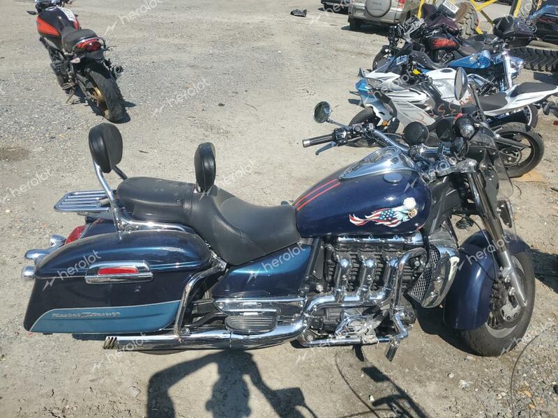 TRIUMPH MOTORCYCLE ROCKET III 2008 blue road/str gas SMTC05LR58J340899 photo #1