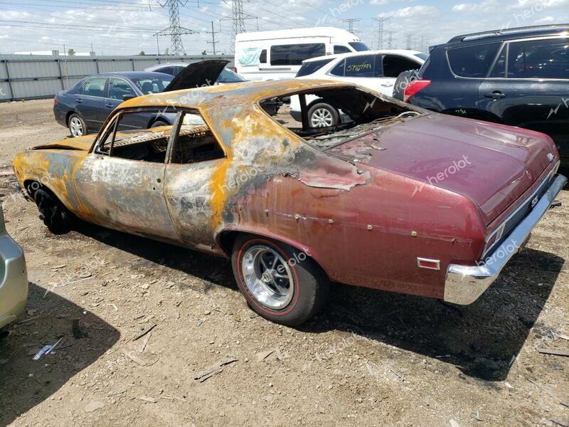 CHEVROLET NOVA 1969 burgundy   113279W316182 photo #3