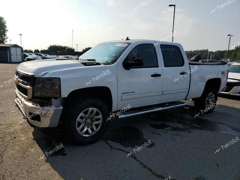 CHEVROLET SILVERADO 2013 white crew pic flexible fuel 1GC1KXCG6DF222125 photo #1