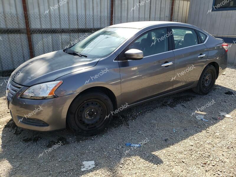 NISSAN SENTRA S 2015 gray sedan 4d gas 3N1AB7AP7FY354280 photo #1