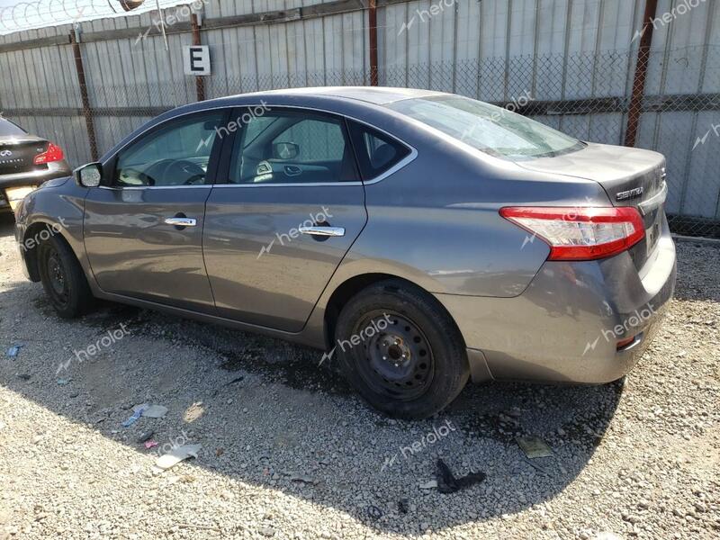 NISSAN SENTRA S 2015 gray sedan 4d gas 3N1AB7AP7FY354280 photo #3