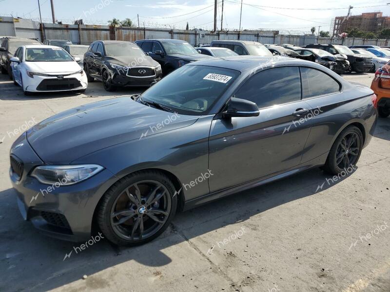 BMW M235I 2016 gray coupe gas WBA1J7C52GV359958 photo #1