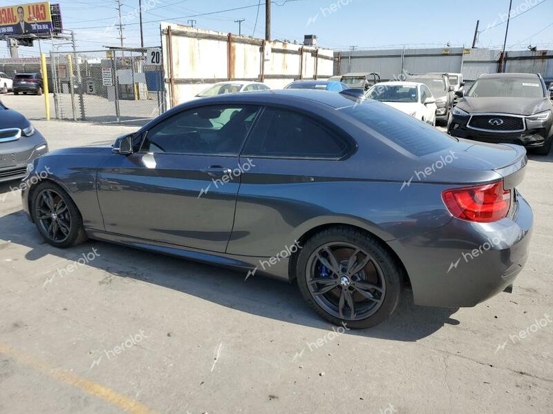 BMW M235I 2016 gray coupe gas WBA1J7C52GV359958 photo #3