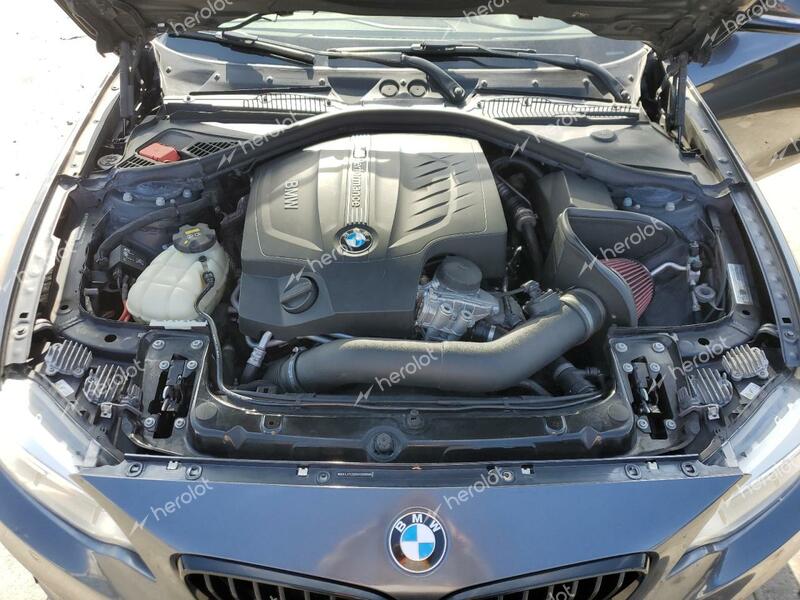 BMW M235I 2016 gray coupe gas WBA1J7C52GV359958 photo #4