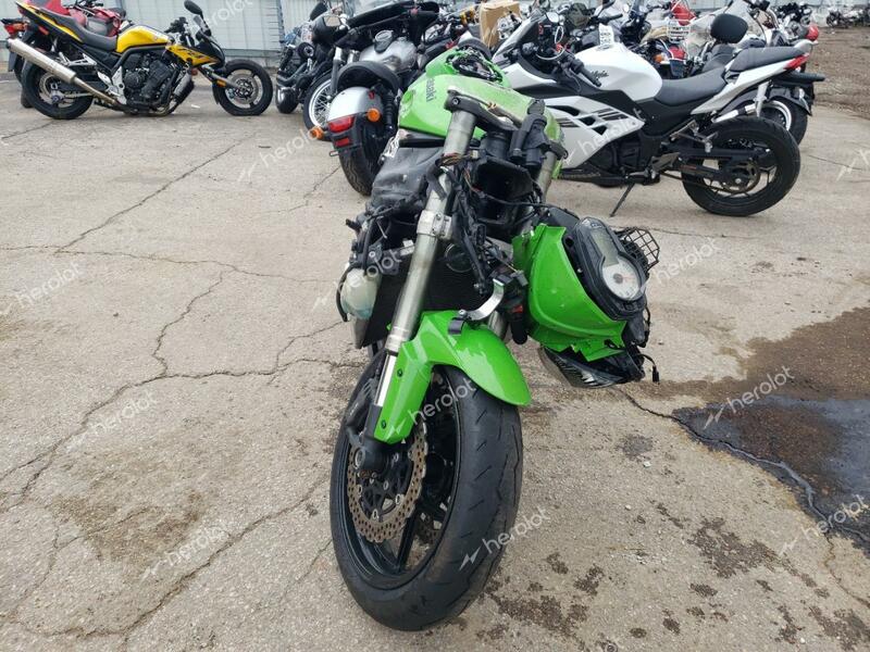 KAWASAKI ZX600 R 2009 green  gas JKAZX4R199A004572 photo #3