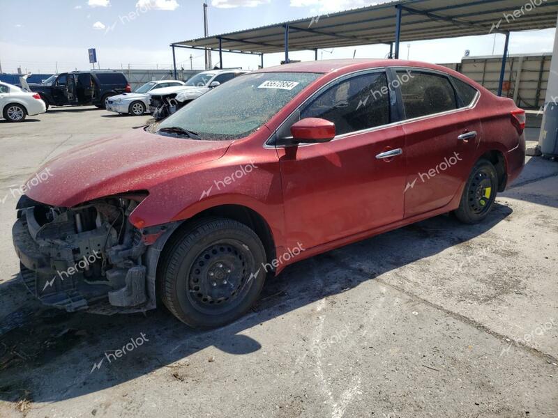 NISSAN SENTRA S 2013 red  gas 3N1AB7AP5DL786151 photo #1