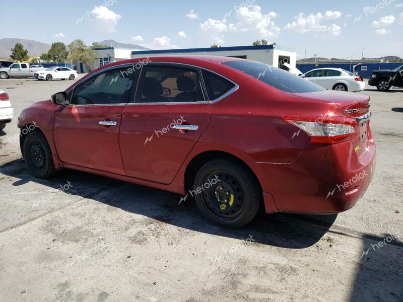 NISSAN SENTRA S 2013 red  gas 3N1AB7AP5DL786151 photo #3