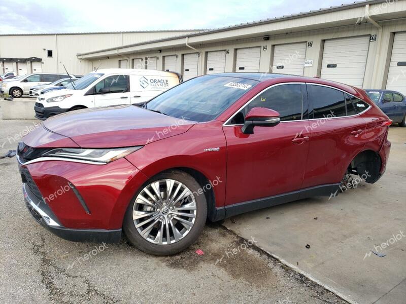 TOYOTA VENZA LE 2021 red  hybrid engine JTEAAAAH2MJ075452 photo #1