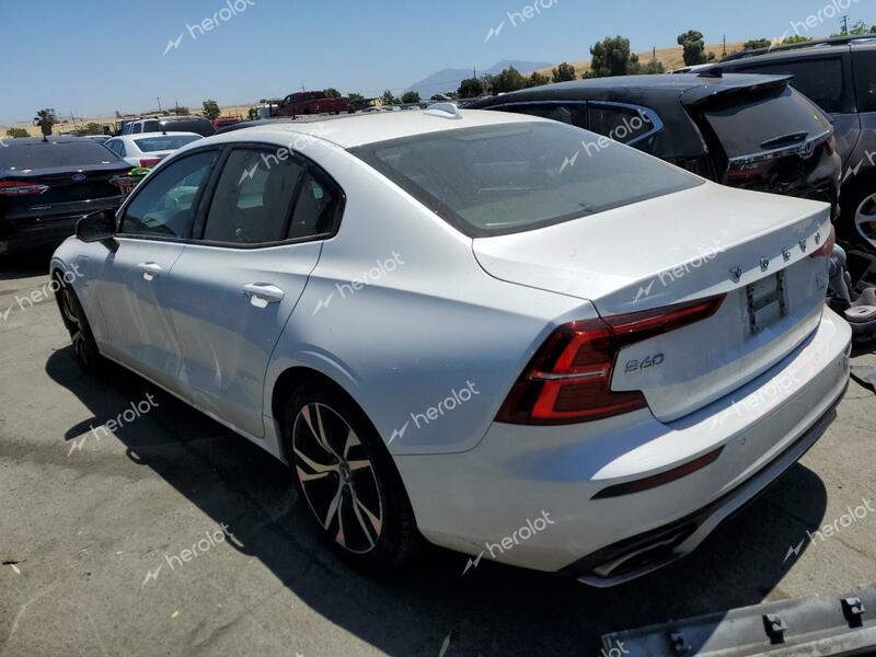 VOLVO S60 T8 REC 2022 white  hybrid engine 7JRBR0FZ6NG174658 photo #3