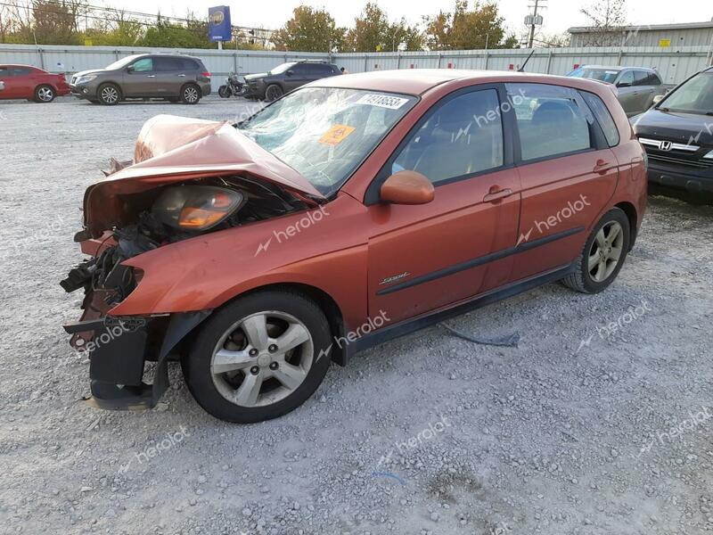 KIA SPECTRA5 5 2008 orange  gas KNAFE161585021245 photo #1