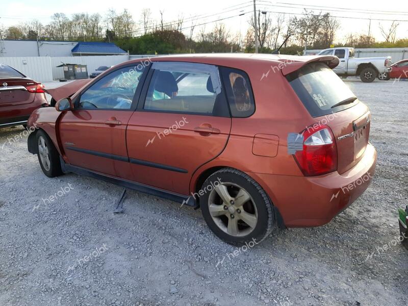 KIA SPECTRA5 5 2008 orange  gas KNAFE161585021245 photo #3