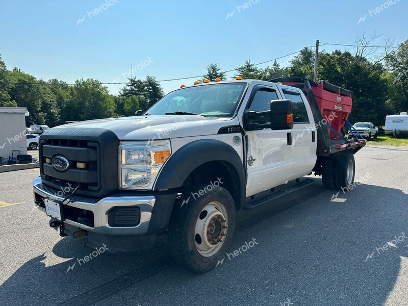 FORD F550 SUPER 2016 white crew cha diesel 1FD0W5HT7GED16790 photo #1