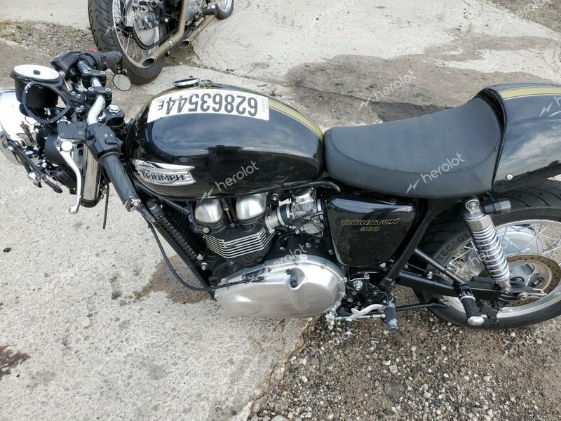 TRIUMPH MOTORCYCLE THRUXTON 2015 black  gas SMT920K10FT676805 photo #4