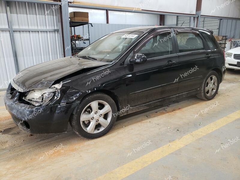 KIA SPECTRA5 5 2008 black hatchbac gas KNAFE161085013750 photo #1