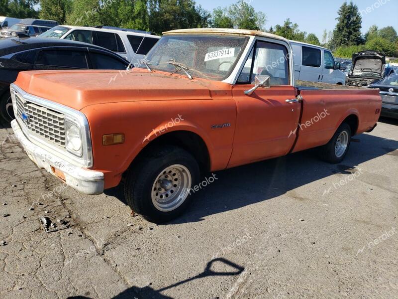 CHEVROLET C10 PICKUP 1972 orange   CCS142Z148112 photo #1