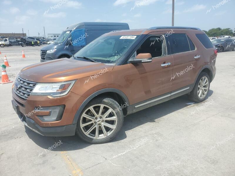 FORD EXPLORER L 2017 orange 4dr spor gas 1FM5K8F83HGC38497 photo #1