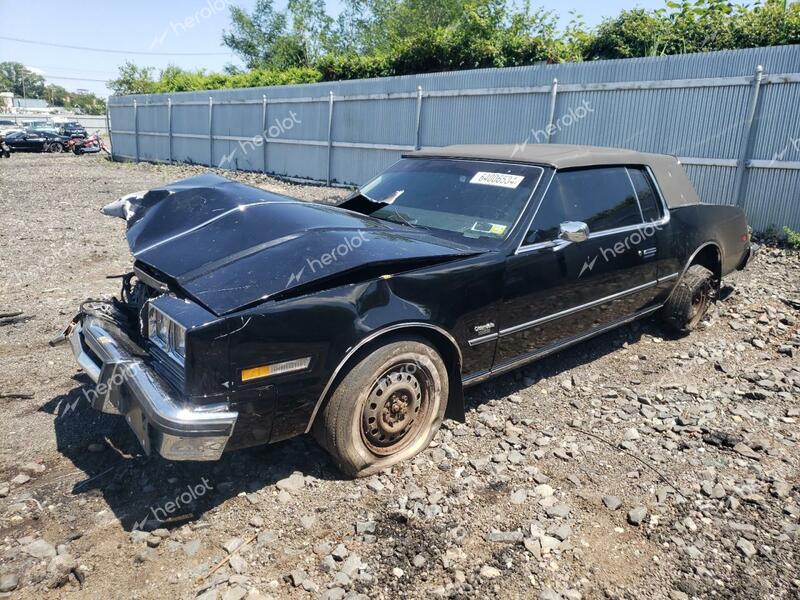 OLDSMOBILE TORONADO B 1984 black coupe gas 1G3AZ57Y6EE303751 photo #1