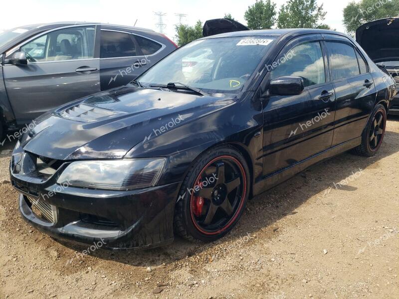 MITSUBISHI LANCER EVO 2005 black  gas JA3AH86D15U025333 photo #1