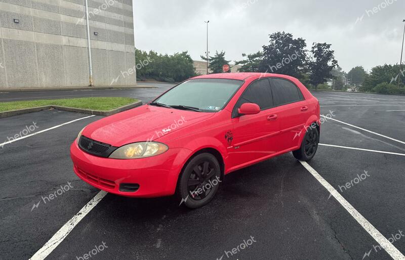 SUZUKI RENO BASE 2007 red hatchbac gas KL5JD66Z77K526762 photo #3