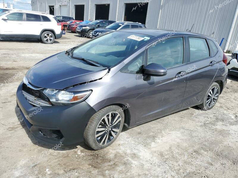 HONDA FIT LX 2018 gray  gas 3HGGK5H80JM711682 photo #1