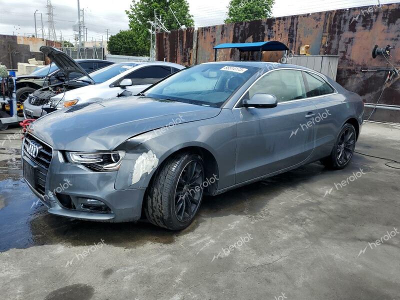 AUDI A5 PREMIUM 2013 gray coupe flexible fuel WAUCFAFR1DA072331 photo #1