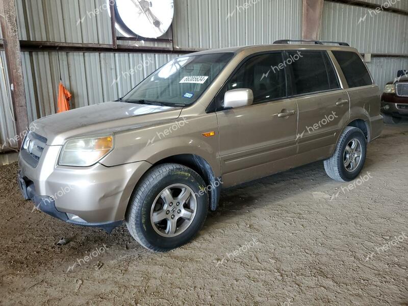 HONDA PILOT EX 2006 tan  gas 5FNYF28576B049476 photo #1