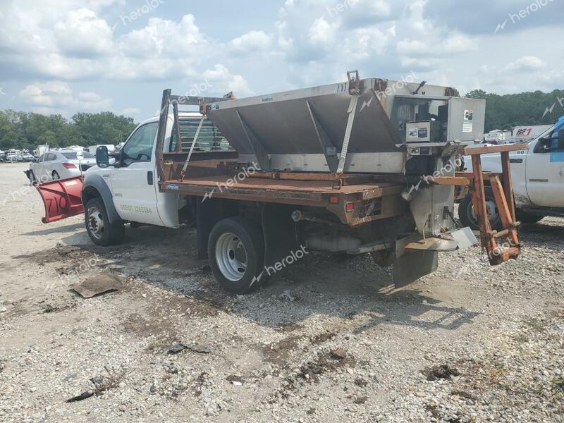 FORD F450 SUPER 2005 white chassis diesel 1FDXF47P85EC88282 photo #3