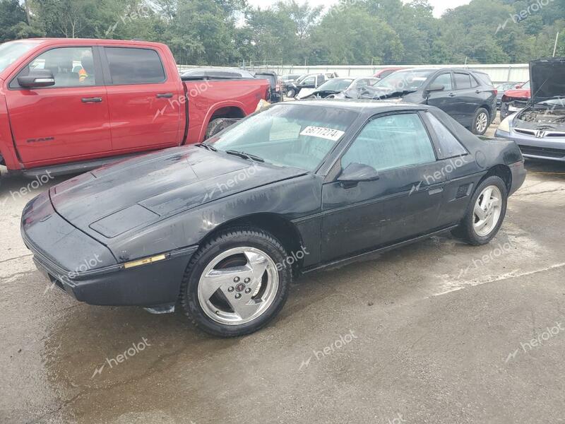 PONTIAC FIERO SPOR 1986 black  gas 1G2PM37R1GP219581 photo #1