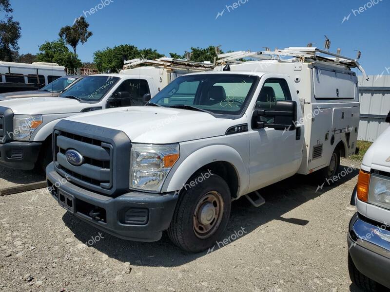 FORD F350 SUPER 2013 white  compressed natural gas 1FDRF3A67DEB92404 photo #1