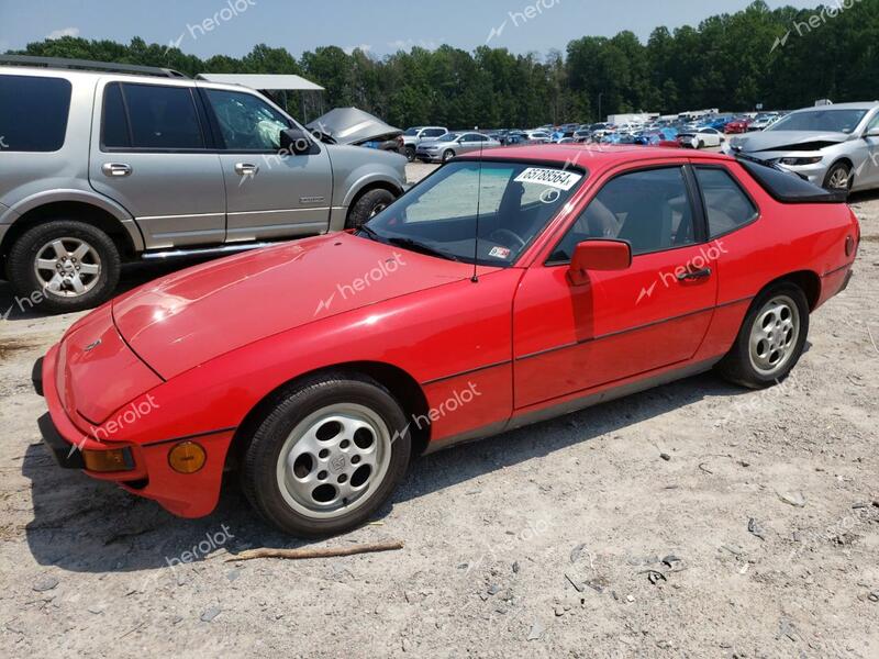 PORSCHE 924 S 1987 red  gas WP0AA0925HN455012 photo #1