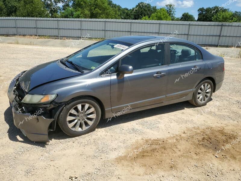 HONDA CIVIC EX 2010 charcoal  gas 19XFA1F80AE049539 photo #1