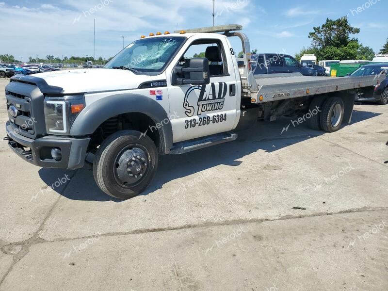 FORD F550 SUPER 2012 white chassis gas 1FDUF5GY0CEB45129 photo #3