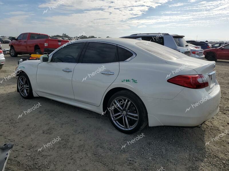 INFINITI M56 2011 white  gas JN1AY1AP8BM521044 photo #3