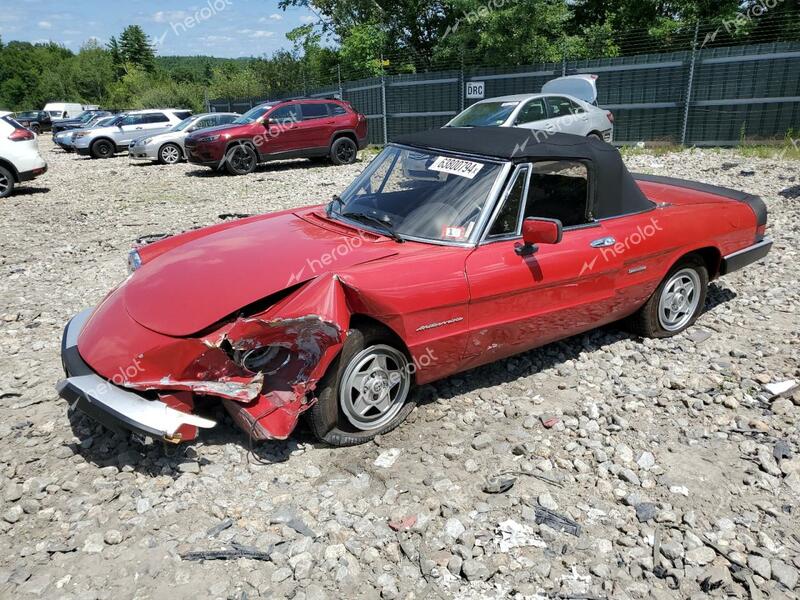 ALFA ROMEO VELOCE 200 1986 red converti gas ZARBA5417G1036669 photo #1