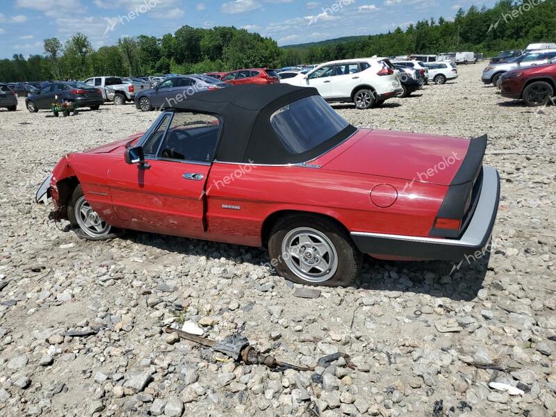 ALFA ROMEO VELOCE 200 1986 red converti gas ZARBA5417G1036669 photo #3