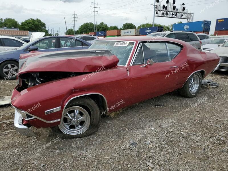 CHEVROLET CHEVELLE 1968 red   136378B110697 photo #1