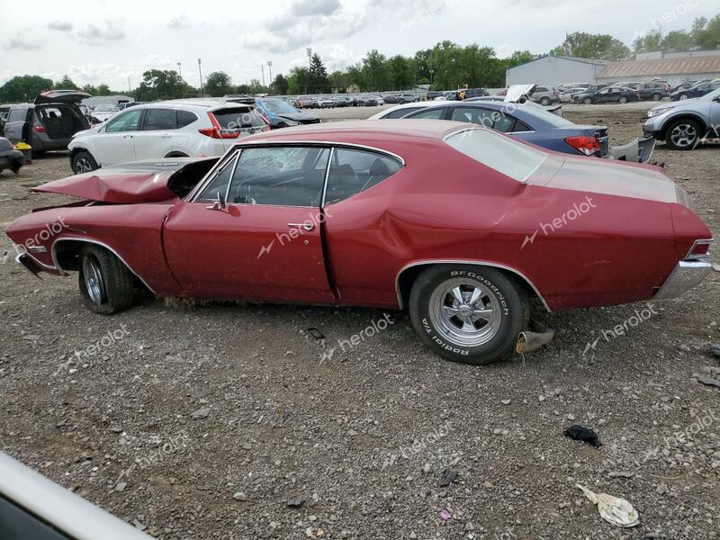 CHEVROLET CHEVELLE 1968 red   136378B110697 photo #3