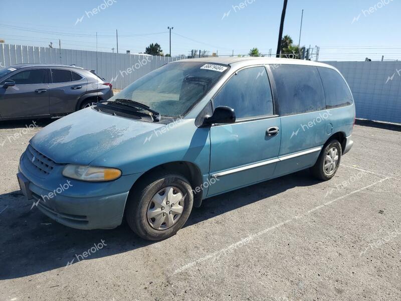 PLYMOUTH VOYAGER 1999 blue sports v gas 2P4FP25B1XR135611 photo #1