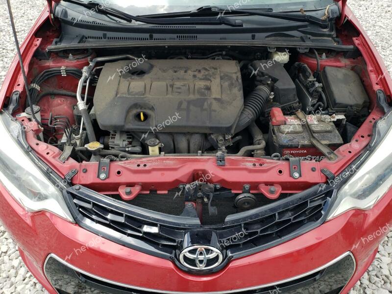 TOYOTA COROLLA L 2015 red sedan 4d gas 2T1BURHE7FC266163 photo #4