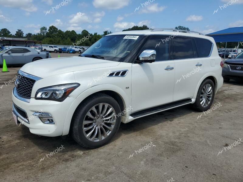 INFINITI QX80 2015 white 4dr spor gas JN8AZ2ND8F9770389 photo #1