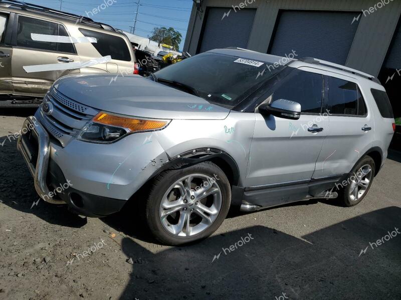 FORD EXPLORER L 2015 silver  gas 1FM5K8F81FGA34861 photo #1