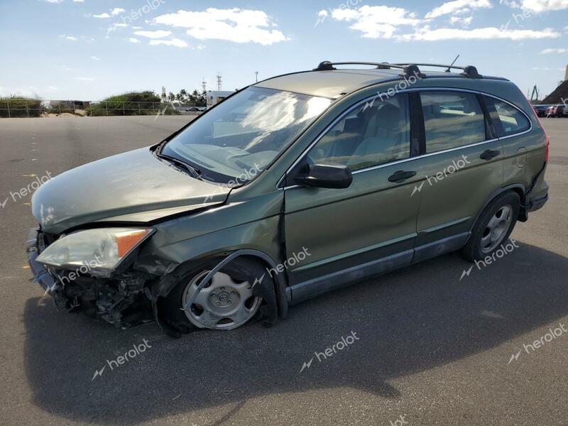 HONDA CR-V LX 2009 green  gas 5J6RE38319L006744 photo #1