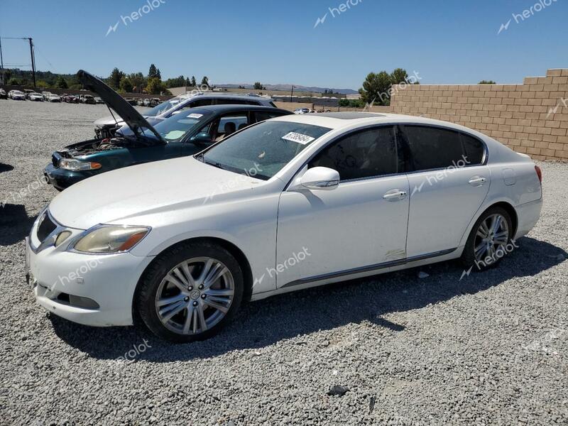 LEXUS GS 450H 2008 white  hybrid engine JTHBC96S385015053 photo #1